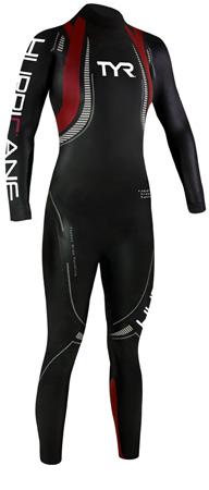 TYR Hurricane Category 5 C5 Female Wetsuit - Black/Red (002)