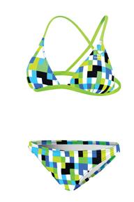 TYR Digitizer Triangle Bra w/1" Bottom (Blue/Green - 487)