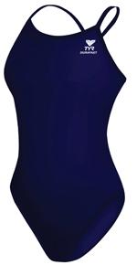 TYR Guard Durafast Solid Thin-X back - Navy (401)