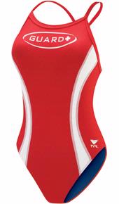 TYR Guard Female Splice Diamondback - Red/White (641)