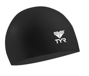 TYR Junior Solid Silicone Cap - Black (001)