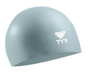 TYR Junior Solid Silicone Cap - Light Blue (450)