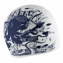 Speedo Live Concert Reversible Silicone Cap - Navy