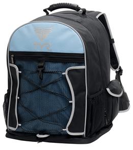 TYR Transition Backpack - Black/Light Blue (086)