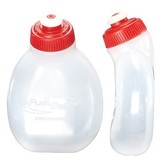 FuelBelt 10oz Bottles 2-Pack - Clear With Red Tops