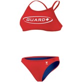 TYR Guard Lycra Diamondback Workout Bikini - Red