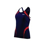 TYR Carbon Female Tank- Navy/Red (404)