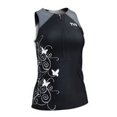 TYR Competitor Female Printed Singlet - Black/Grey (088)