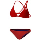 TYR Guard Durafast Solid Triangle Bra WOB - Red (610)