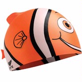 TYR Happy Jr. Silicone Swim Cap (Orange)