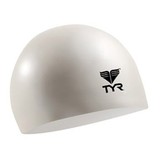 TYR Junior Solid Silicone Cap - White (100)