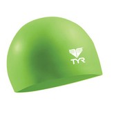 TYR Junior Solid Silicone Cap - Apple Green (326)