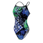 TYR Laguna Seca Thin X- Back (Blue/Green - 487)