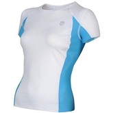 K-Swiss Women's Panelled Crew - White/Aqua (107)