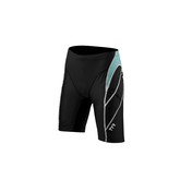 TYR Competitor Female 8'' Tri Short- Black/LT Blue (128) (2011)
