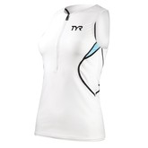 TYR Competitor Female Singlet- White/LT Blue (134) (2011)