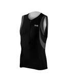 TYR Competitor Male Singlet - Black/Grey (088)