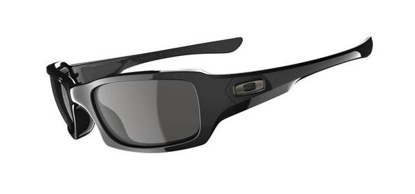 Fives Squared Sunglass - Polished Black/ Grey - click to enlarge/shrink Fives Squared Sunglass - Polished Black/ Grey