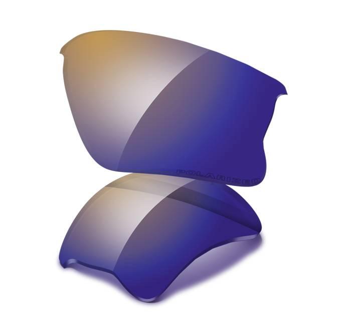 Flak Jacket Lenses - XLJ Shallow Blue Iridium Polarized - click to enlarge/shrink Flak Jacket Lenses - XLJ Shallow Blue Iridium Polarized