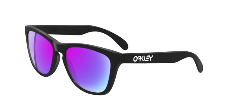 Frogskins Sunglass - Matte Black/ Violet Iridium - click to enlarge/shrink Frogskins Sunglass - Matte Black/ Violet Iridium