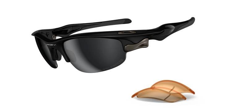 Fast Jacket™ Sunglass - Polished Black/ Black Iridium Polarized