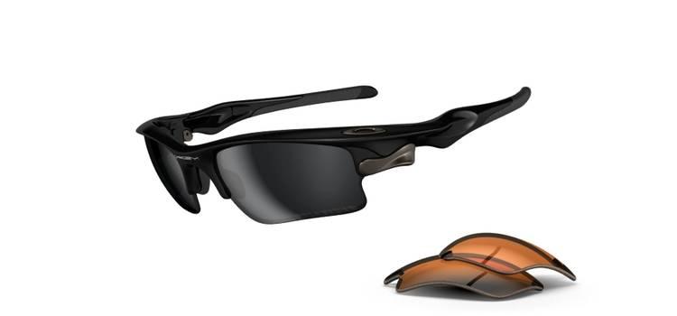 Fast Jacket™ XL Sunglass - Polished Black/ Black Iridium Polarized 