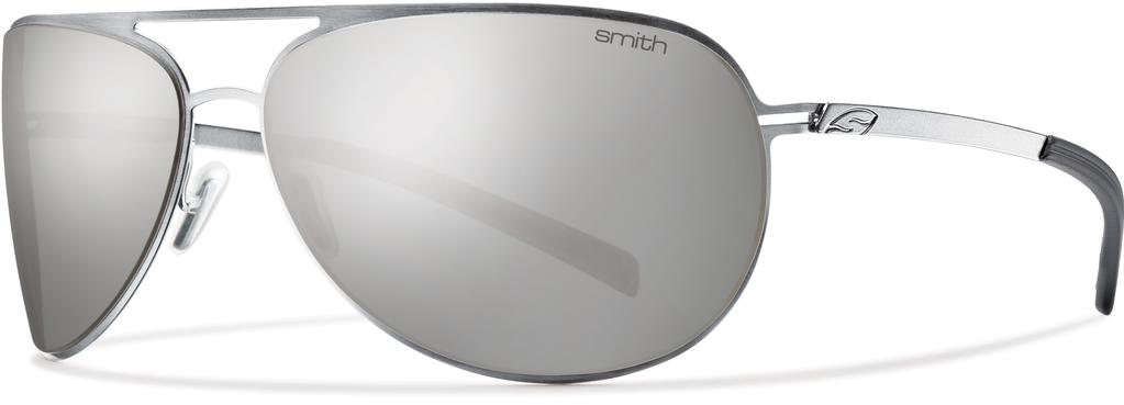 Showdown Sunglass - Matte Silver/ Platinum Polarized