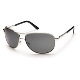 Aviator Sunglass - Silver/ Grey Polarized