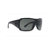 Gamma Sunglass - Black Satin/ Grey