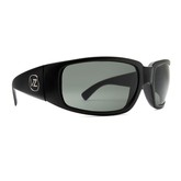 Papa G Sunglass - Black Satin/ Grey