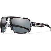 Swindler Sunglass - Black Stripe/ Grey Polarized