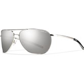 Serpico Slim Sunglass - Silver/ Platinum Mirror Polarized