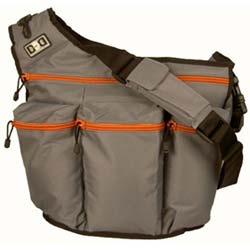 Grey with Orange Zippers