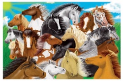 Horses Floor Puzzle - click to enlarge Horses Floor Puzzle
