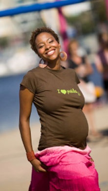 I Heart Pickles-Short Sleeve Maternity Tee