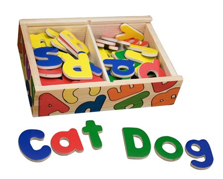 Magnetic Wooden Letters - click to enlarge Magnetic Wooden Letters