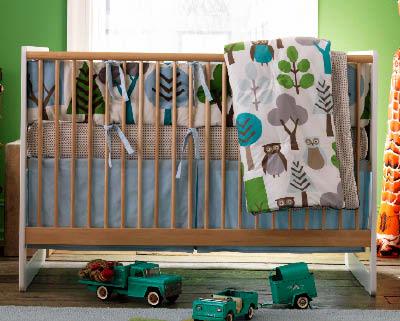 Owls Infant Crib Set