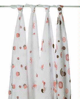 Muslin Swaddling Wrap/Baby Cakes-4 Pack