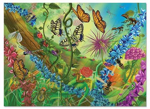 60-Piece Jigsaw Puzzle/Bugs - click to enlarge 60-Piece Jigsaw Puzzle/Bugs