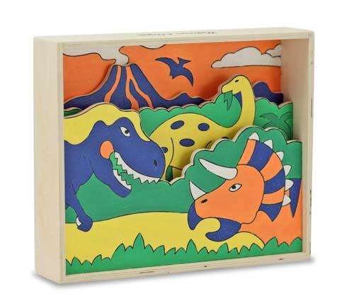 Dinosaurs - Paint by Numbers - click to enlarge Dinosaurs - Paint by Numbers