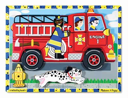 Fire Truck Chunky Puzzle - click to enlarge Fire Truck Chunky Puzzle