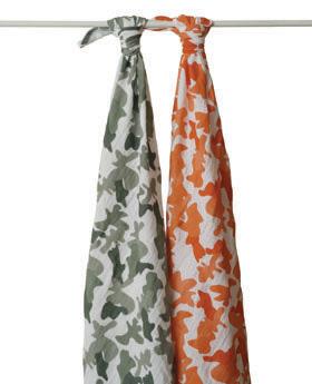 Muslin Swaddling Wrap/Camo-2 Pack - click to enlarge Muslin Swaddling Wrap/Camo-2 Pack