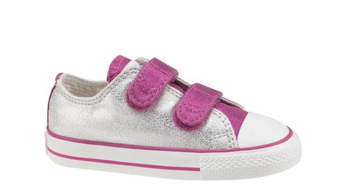 All Star V3 OX- Silver/Pink - click to enlarge All Star V3 OX- Silver/Pink