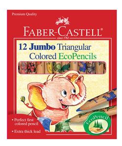Short Jumbo Triangular Colored EcoPencils - click to enlarge Short Jumbo Triangular Colored EcoPencils