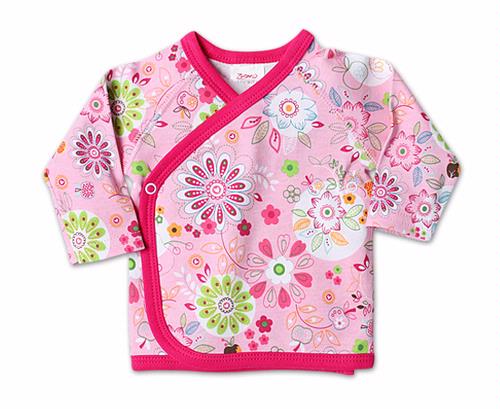 Itzy Bitzy Long Sleeve Kimono Wrap Top - click to enlarge Itzy Bitzy Long Sleeve Kimono Wrap Top