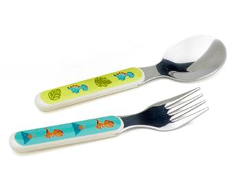 Silverware Set (Prehistoric Pals) - click to enlarge Silverware Set (Prehistoric Pals)