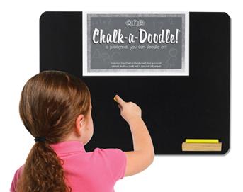 Chalk-A-Doodle Placemat Black