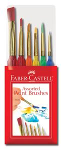 6 Assorted Triangular Paint Brushes - click to enlarge 6 Assorted Triangular Paint Brushes