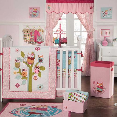 Zutano Infant Bedding Set-Owls - click to enlarge Zutano Infant Bedding Set-Owls