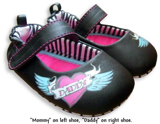Flying Heart Mary-Jane - Black